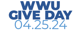 WWU Give Day logo in dark and light blue